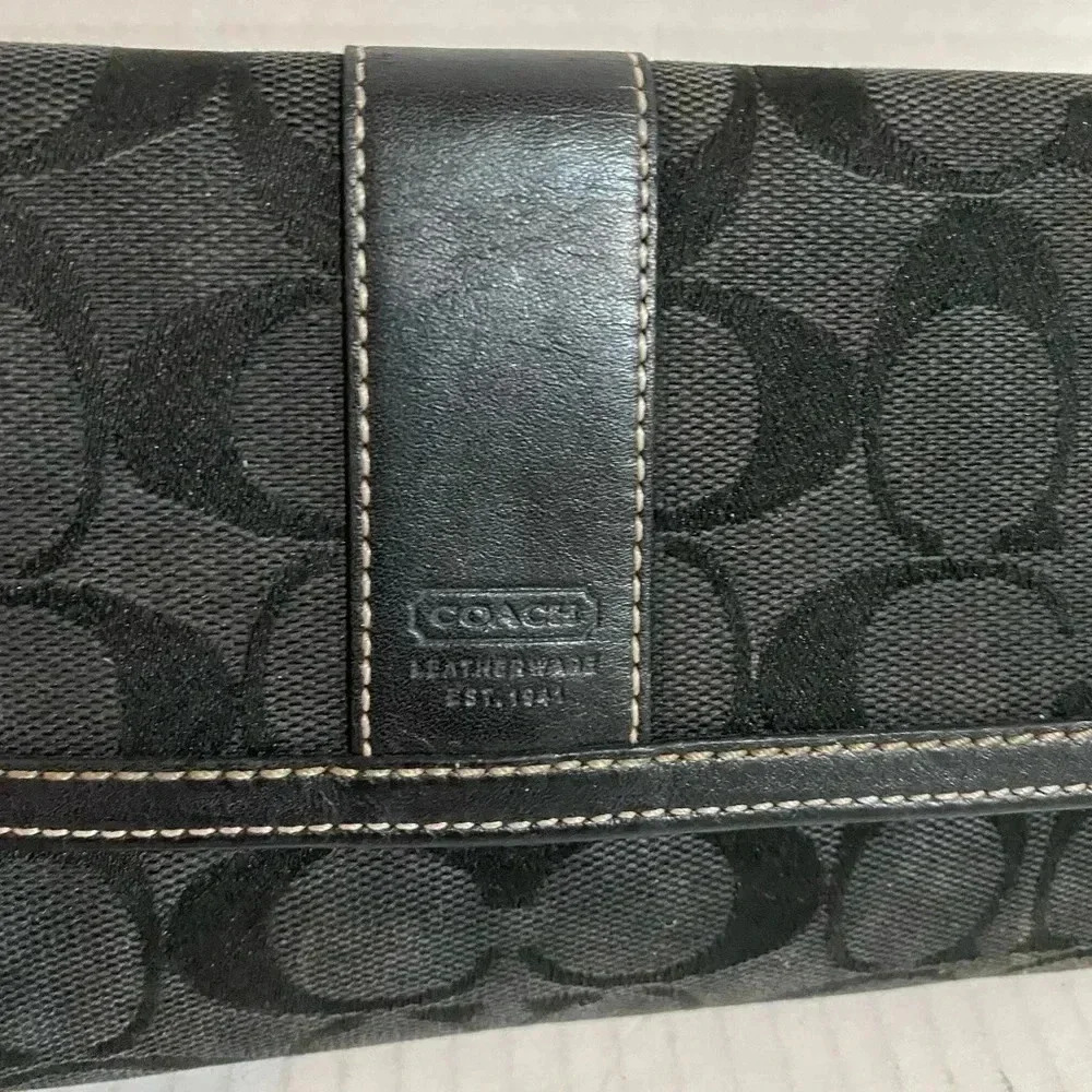 Coach CC signature print canvas wallet bag - Picture 3 of 4